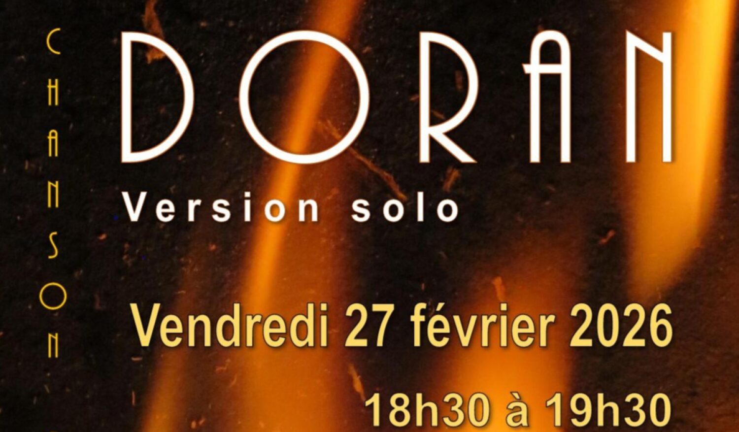 Concert solo de Doran à l’Espace Culturel La Chaumière